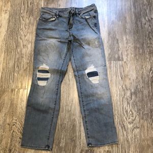 The loft relaxed straight jeans size 0